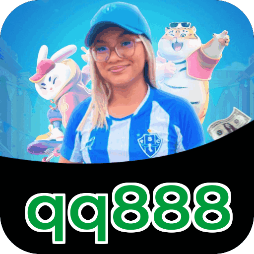 Interface do aplicativo qq888 mostrando jogos disponíveis no iOS e Android